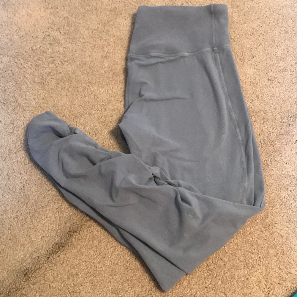 LuLuLemon Inner Glow 28" Leggings, Washed Chambray